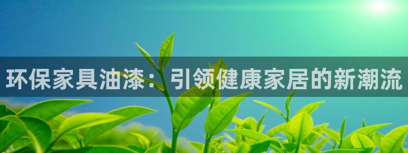 杏耀官网网站中心：环保家具油漆：引领健康家居的新潮流